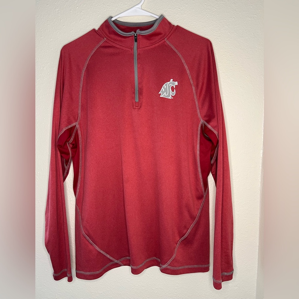 Colosseum Red Men's Quarter-Zip Pullover